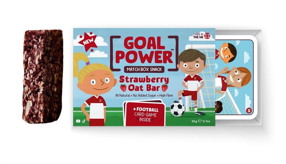 Goal Power Strawberry Oat Bar with 5 Playing Cards 20g