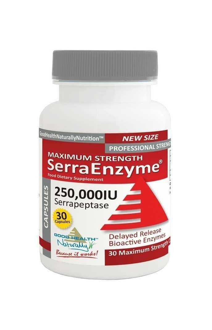 Good Health Naturally Maximum Strength Serra Enzyme 250,000iu 30 Capsules