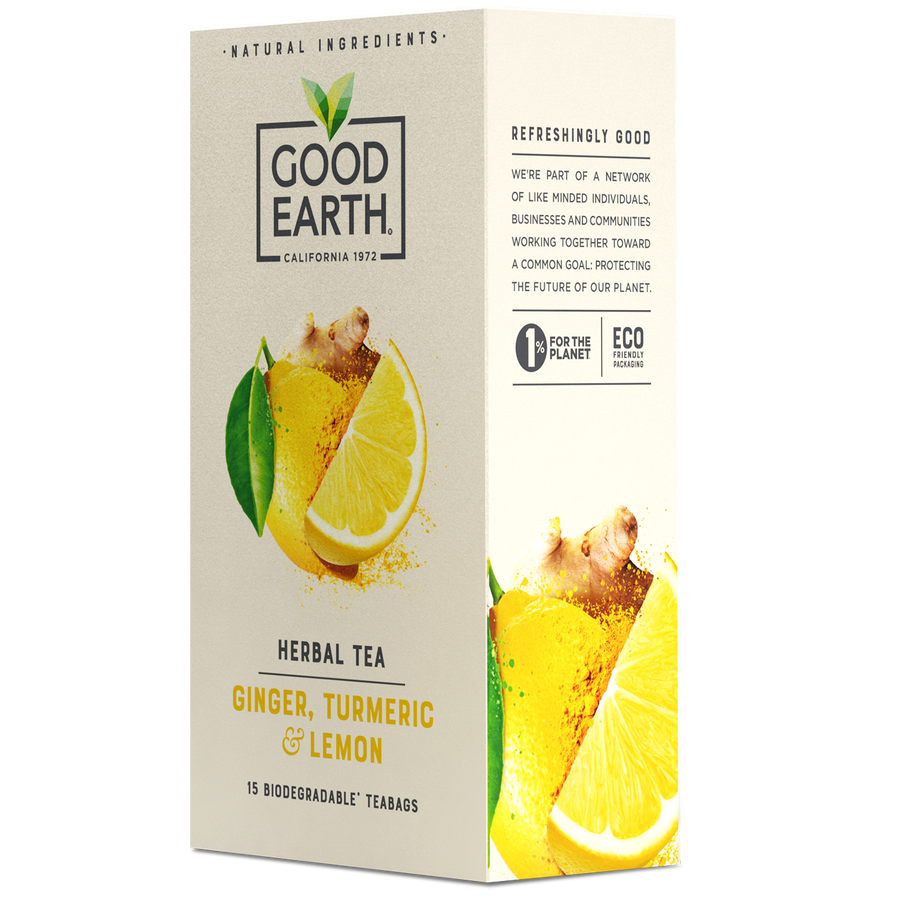 Good Earth Lemon Ginger & Turmeric Tea - 15 Bags