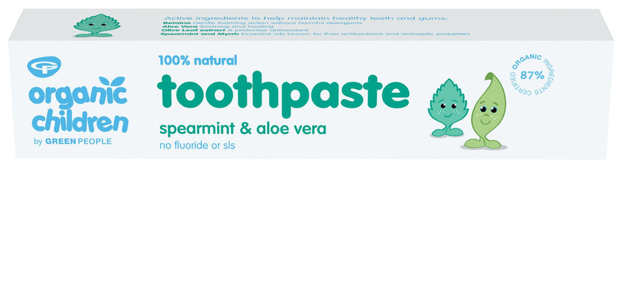 Green People Organic Children Spearmint & Aloe Vera Toothpaste 50ml