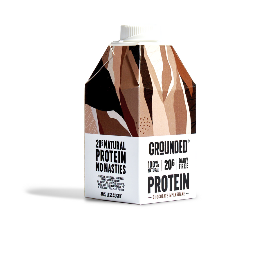 Grounded Protein Chocolate Milkshake 490ml - Case of 12