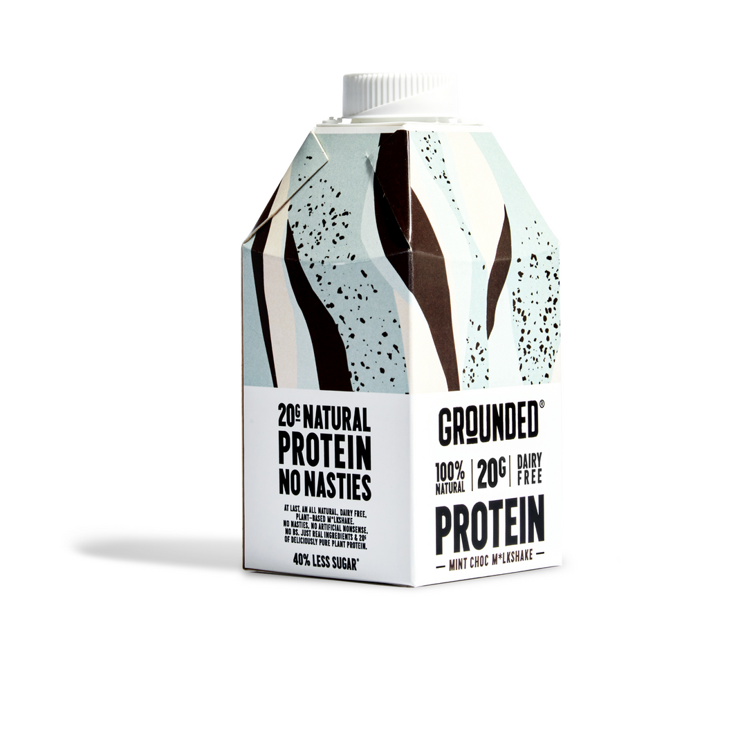 Grounded Protein Mint Choc Milkshake 490ml - Case of 12