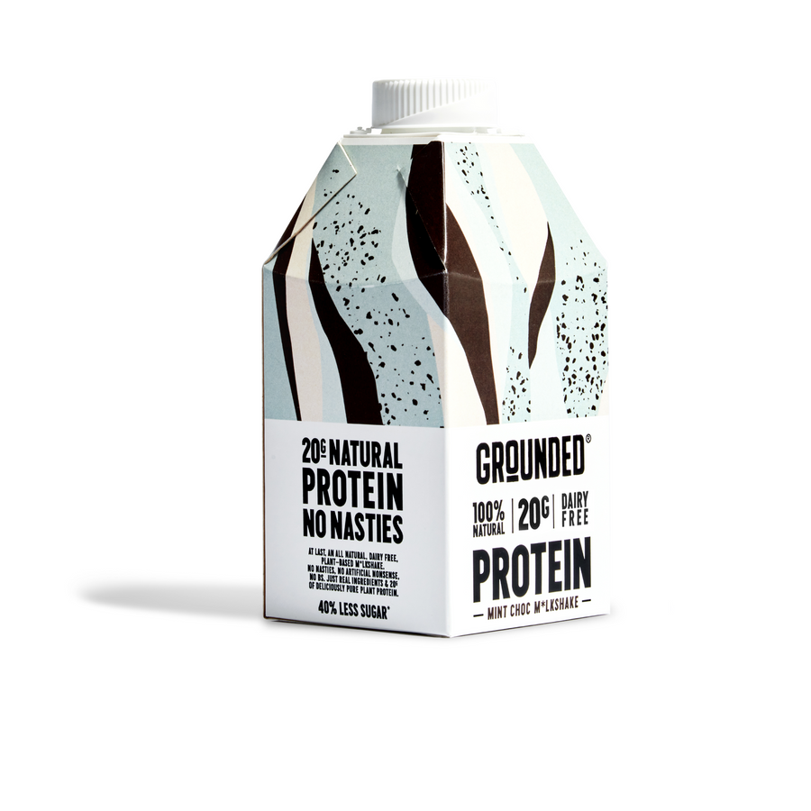 Grounded Protein Mint Choc Milkshake 490ml - Case of 12