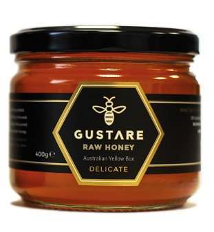 Gustare Australia Raw Delicate Yellow Box Honey 400g