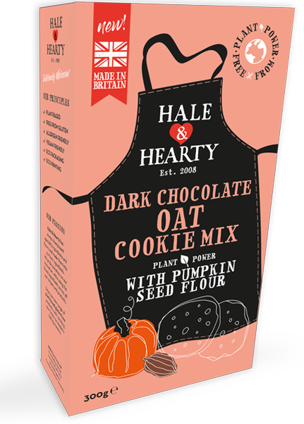 Hale & Hearty Dark Chocolate Oat Cookie Mix with Pumpkin Seed Flour 300g
