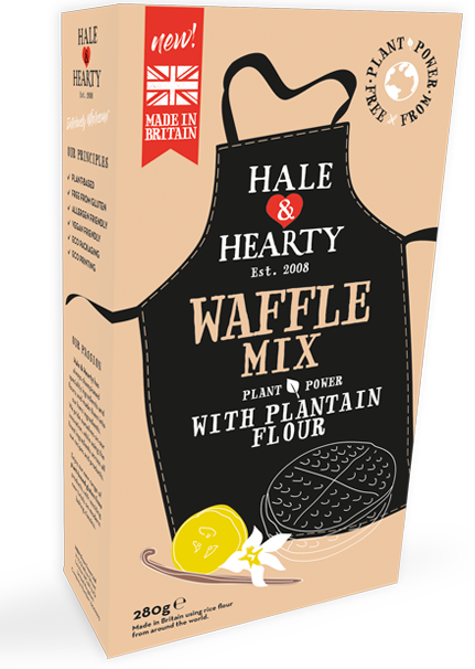 Hale & Hearty Waffle Mix with Plantain Flour 250g