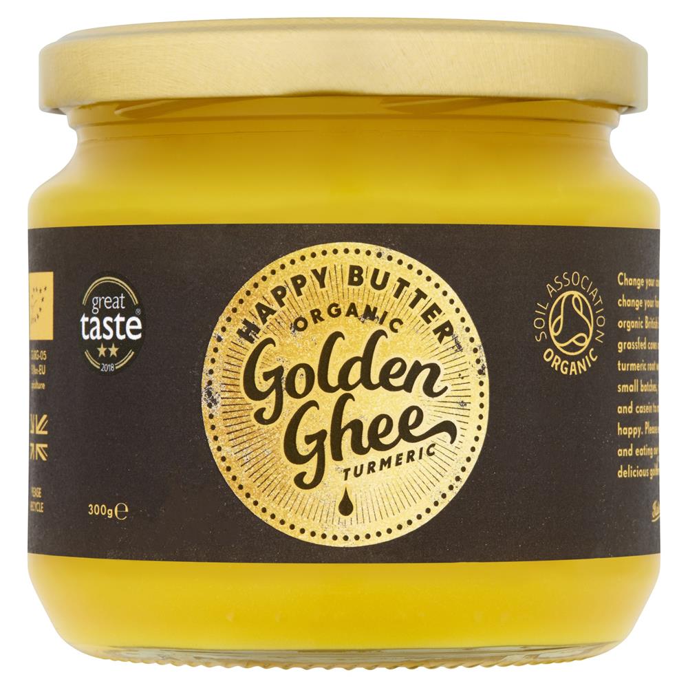 Happy Butter Organic Golden Ghee Turmeric 300g