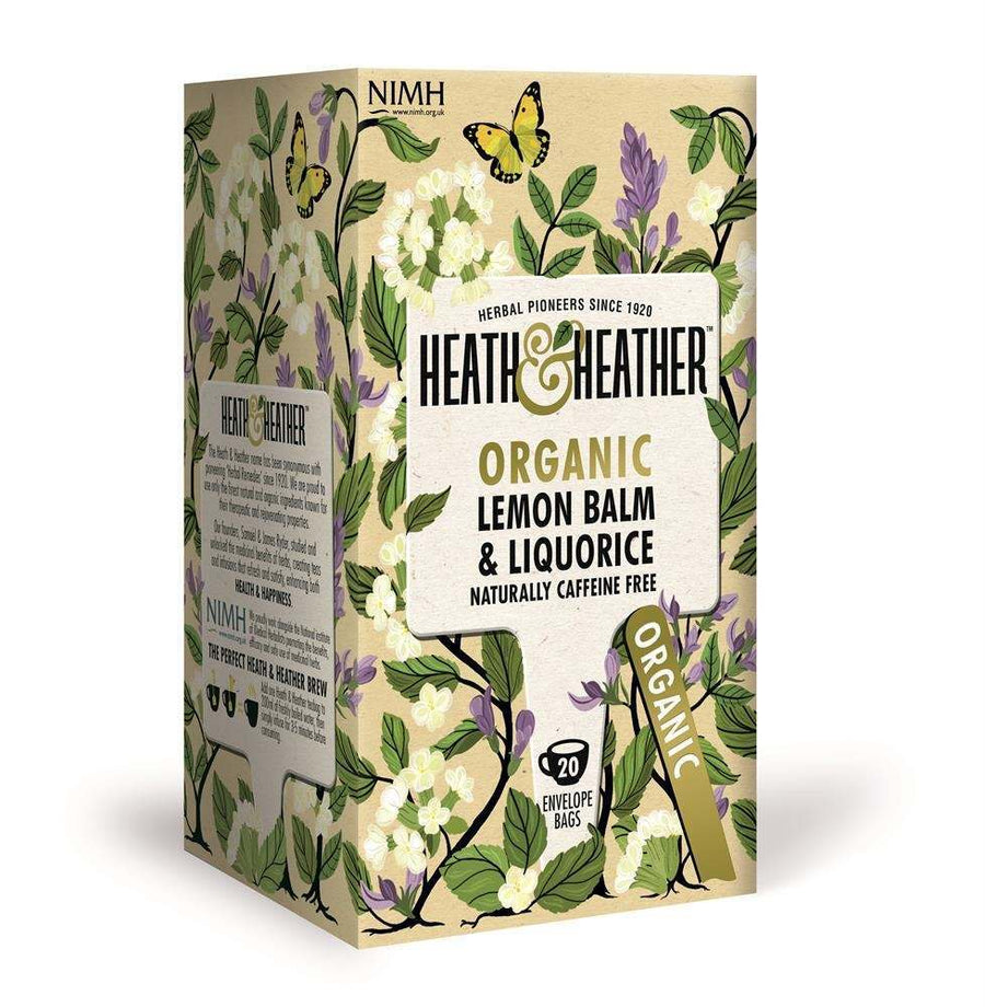 Heath & Heather Organic Lemon Balm & Liquorice 20 Bags