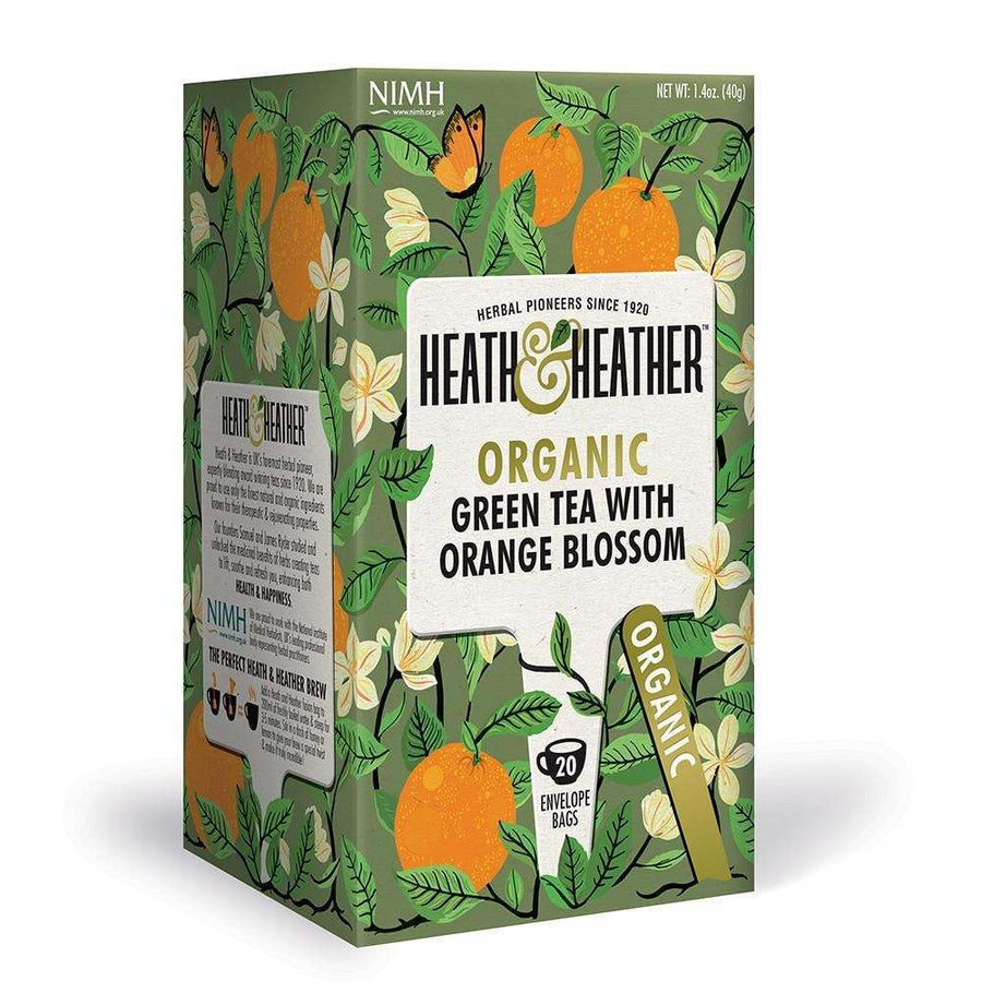 Heath & Heather Organic Green Tea & Orange Blossom 20 Bags