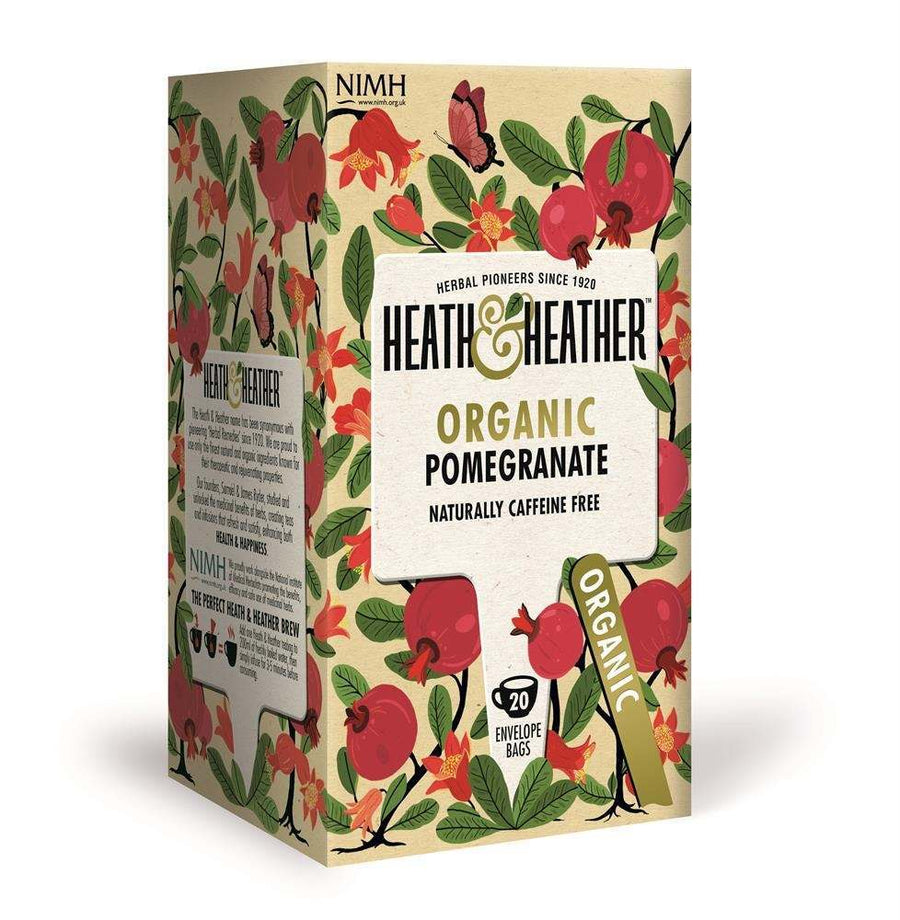 Heath & Heather Organic Pomegranate Tea 20 Bags