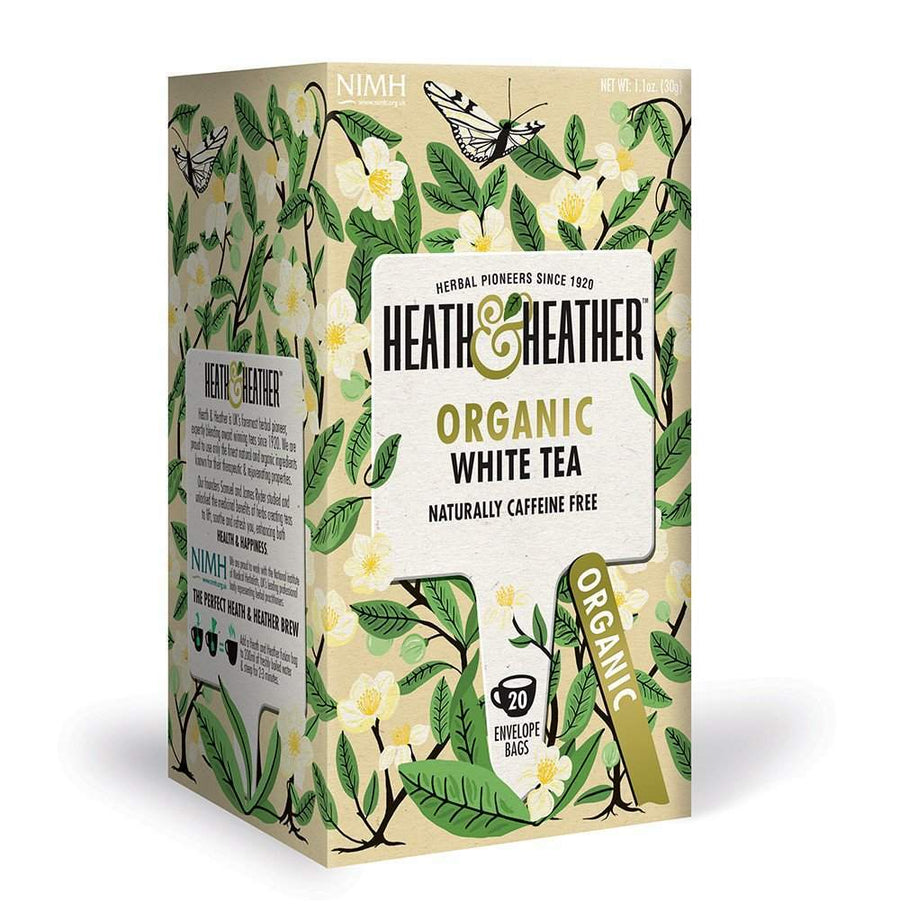 Heath & Heather Organic White Tea 20 Bags