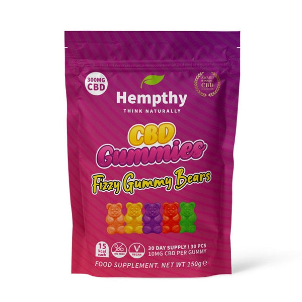 Hempthy CBD Gummies - Fizzy Gummies - 30 Pack