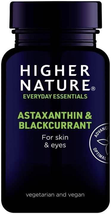 Higher Nature Astaxanthin & Blackcurrant 90 Capsules