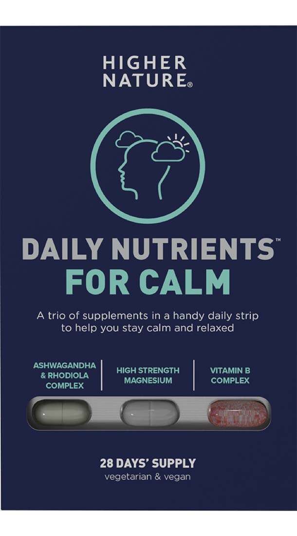 Higher Nature Daily Nutrients for Calm 28 Capsules