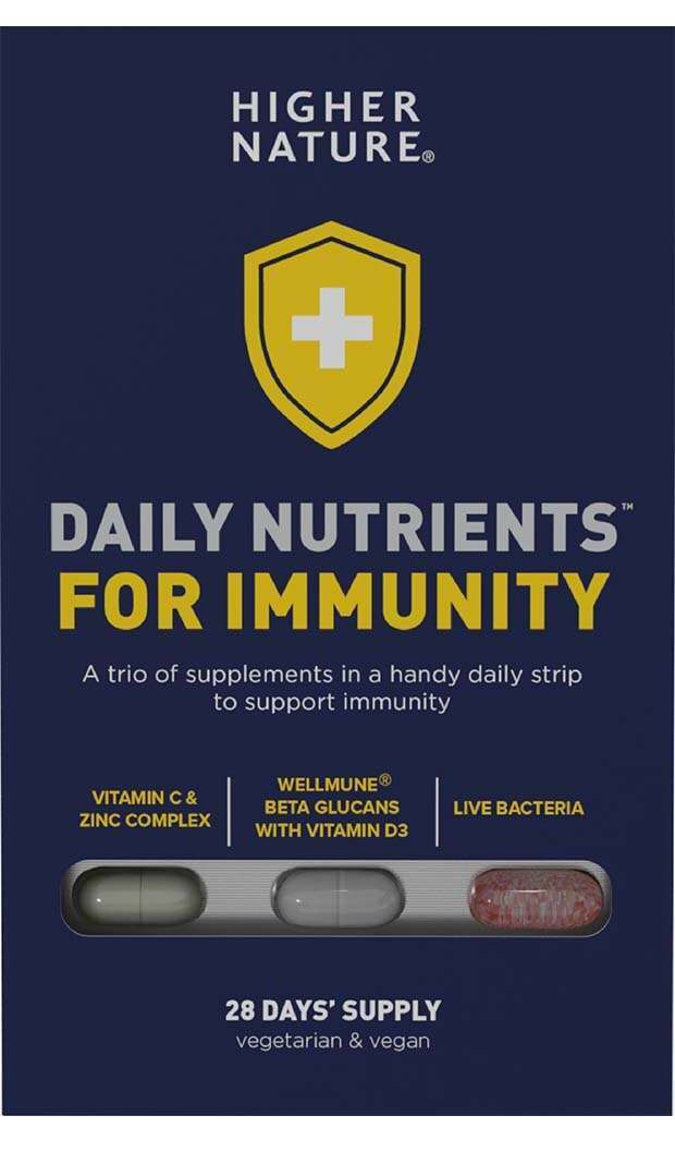 Higher Nature Daily Nutrients for Immunity 28 Capsules