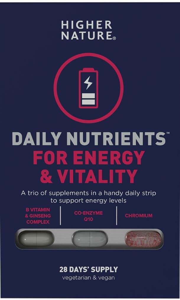 Higher Nature Daily Nutrients for Energy & Vitality 28 Capsules