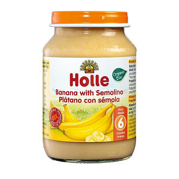 Holle Organic Fruit Porridge Banana-Semolina 190g