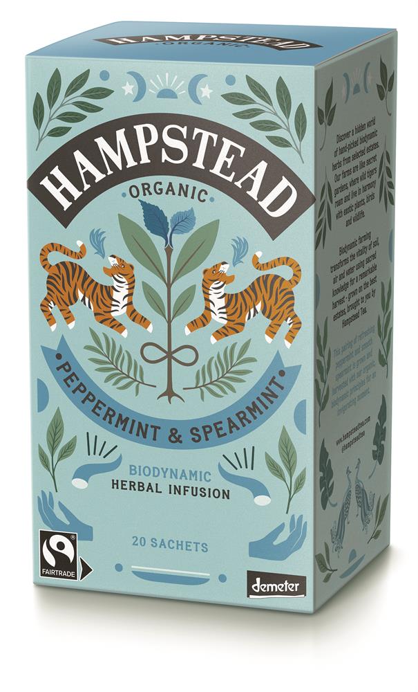 Hampstead Tea Organic Mindful Peppermint & Spearmint 20 Sachets