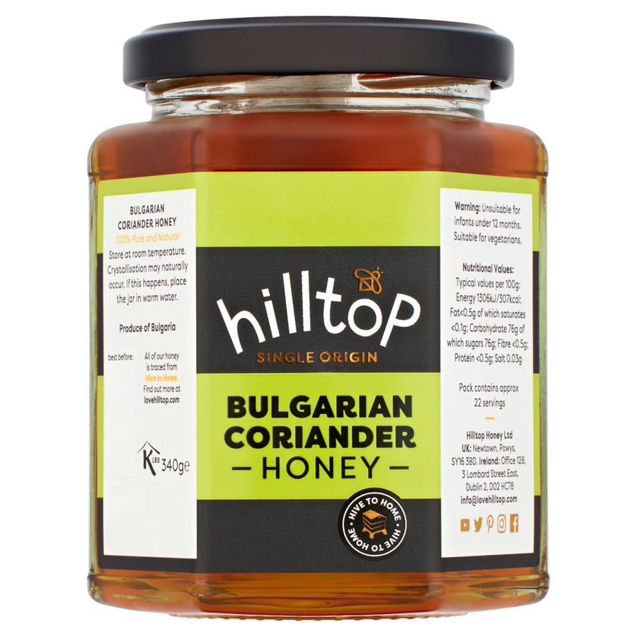 Hilltop Bulgarian Coriander Honey 340g