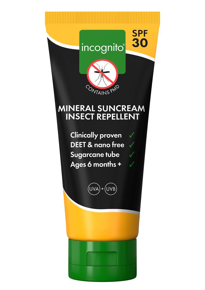 Incognito SPF30 Mineral Sun Cream Insect Repellent 100ml