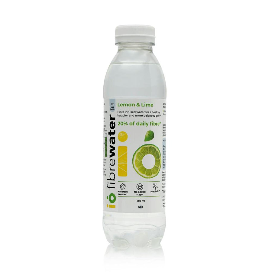 io fibrewater Lemon & Lime 500 ml - prebiotic fibre water still
