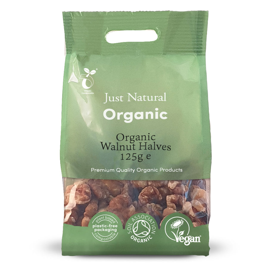 Just Natural Organic Walnut Halves 125g