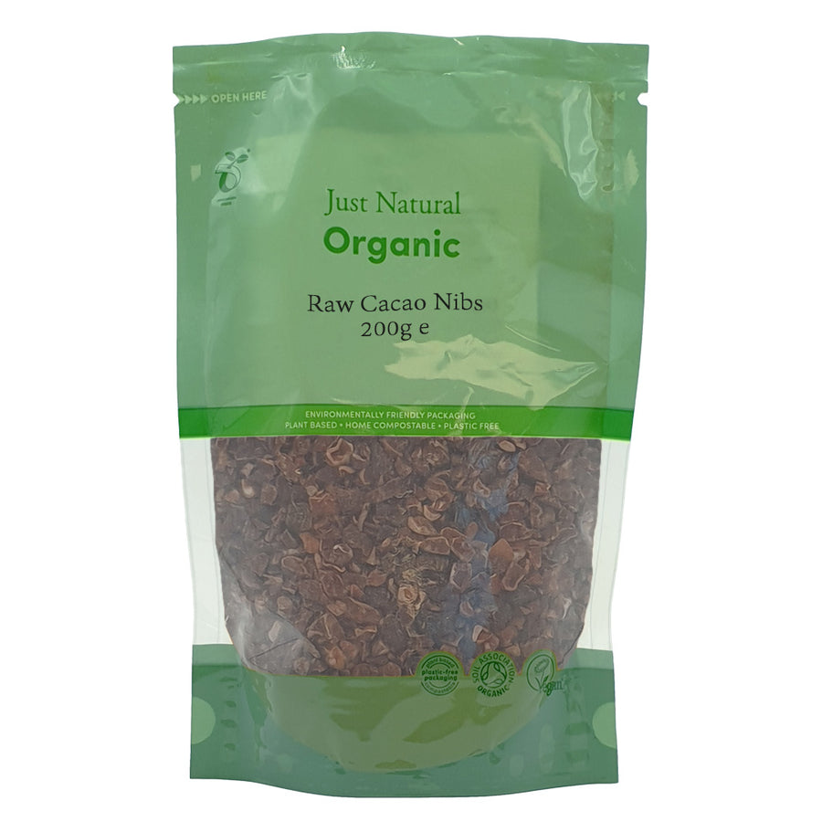 Just Natural Organic Cacao Nibs Raw 200g