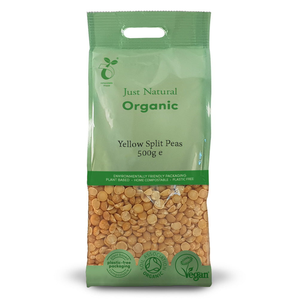 Just Natural Organic Yellow Split Peas 500g
