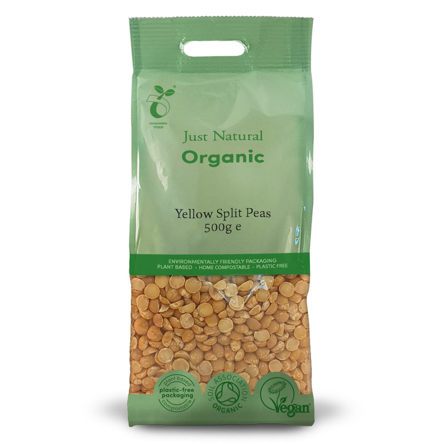 Just Natural Organic Yellow Split Peas 500g