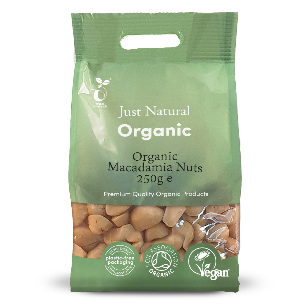 Just Natural Organic Macadamia Nuts 250g