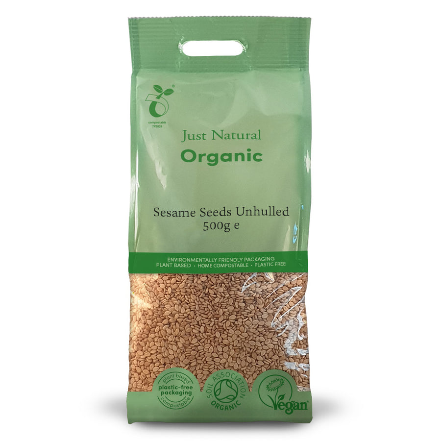 Just Natural Organic Sesame Seeds Unhulled 500g