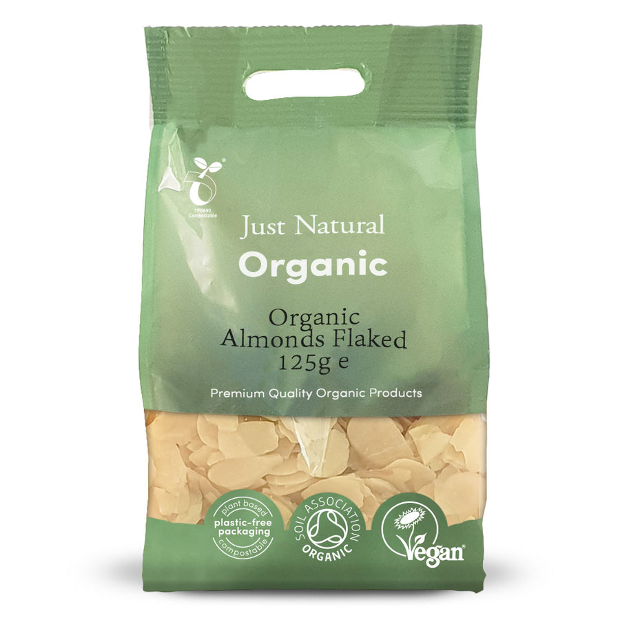 Just Natural Organic Almonds Flaked 125g