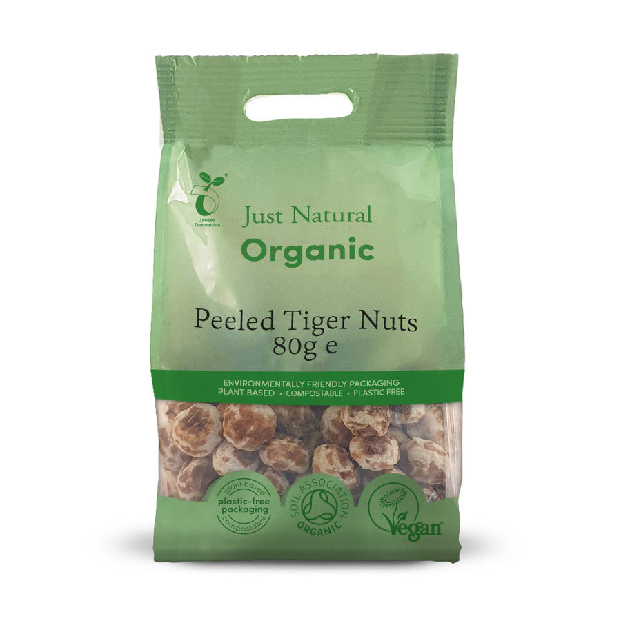Just Natural Organic Tiger Nuts Raw - Peeled 80g