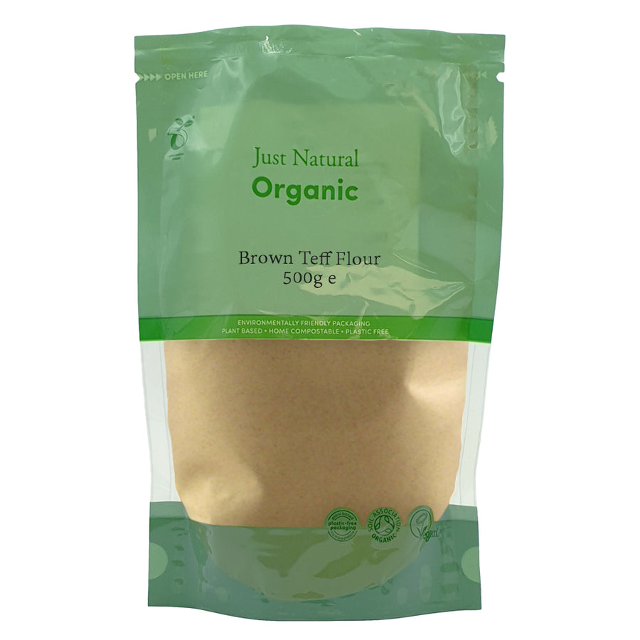 Just Natural Organic Teff Flour - Brown 500g