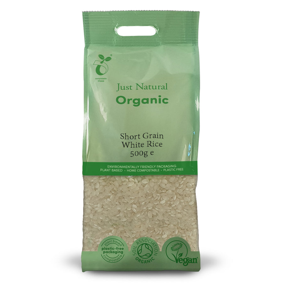 Just Natural Organic Short Grain White Rice 500g