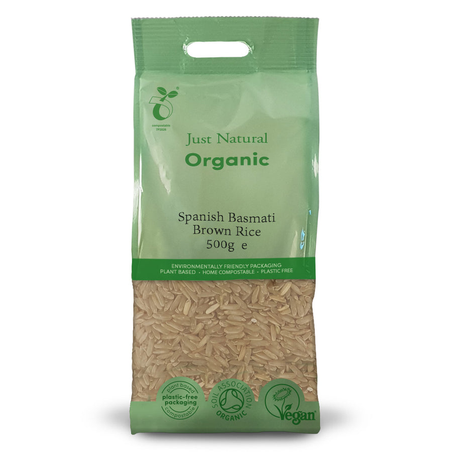 Just Natural Organic Spanish Basmati (Arodelta) Brown Rice 500g