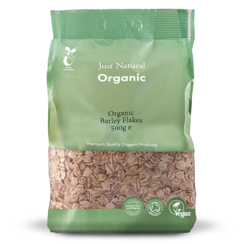 Just Natural Organic Barley Flakes 500g