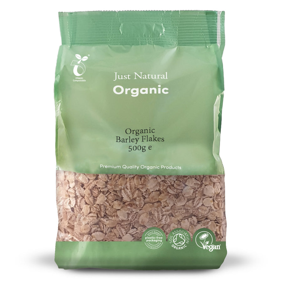 Just Natural Organic Barley Flakes 500g