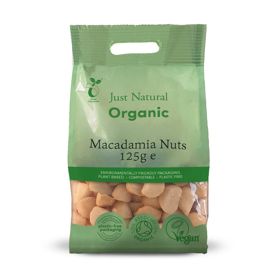 Just Natural Organic Macadamia Nuts 125g