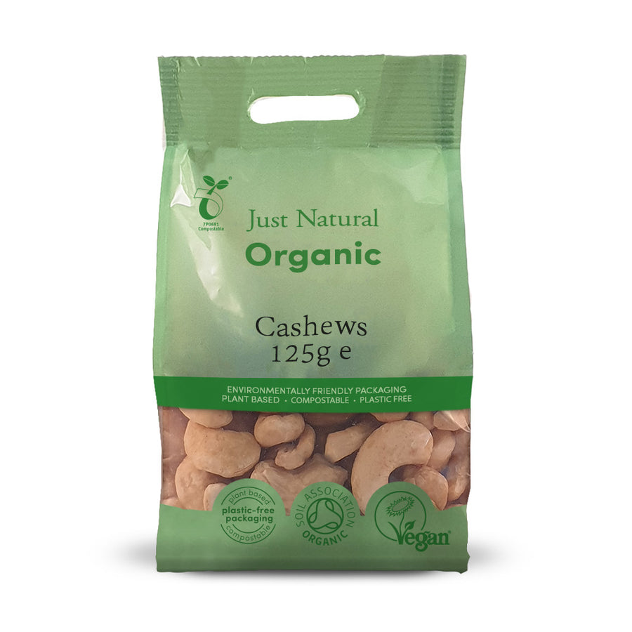Just Natural Organic Cashews Whole 125g