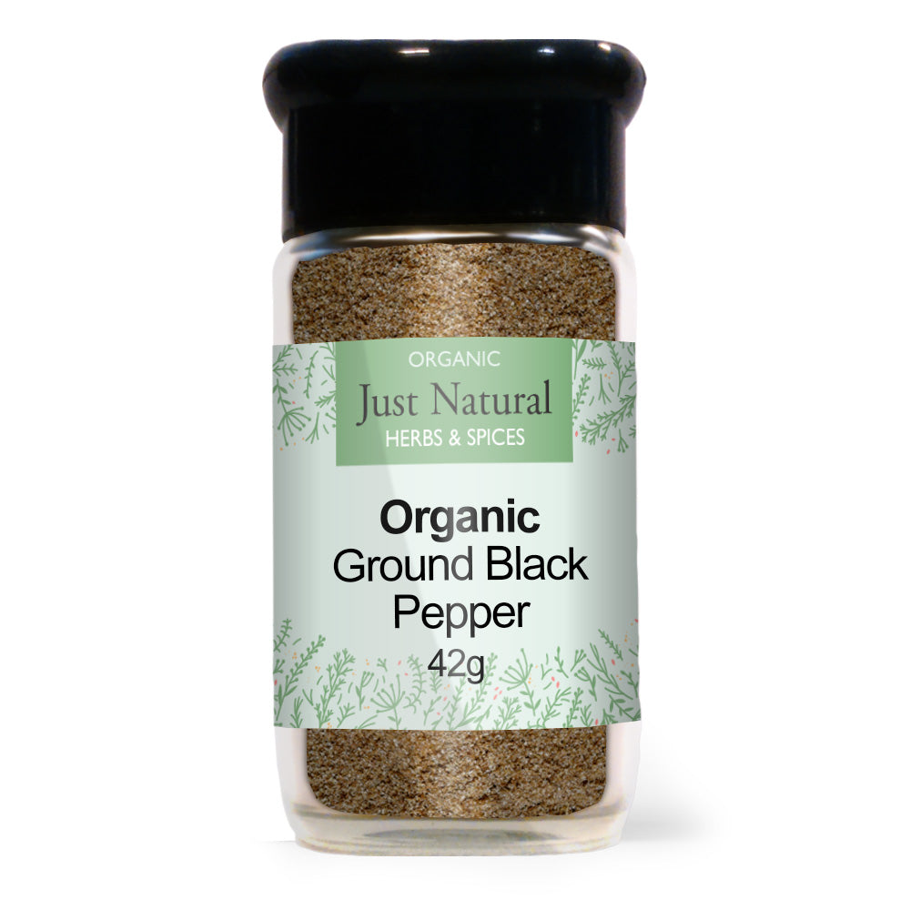 Just Natural Organic Ground Black Pepper 42g