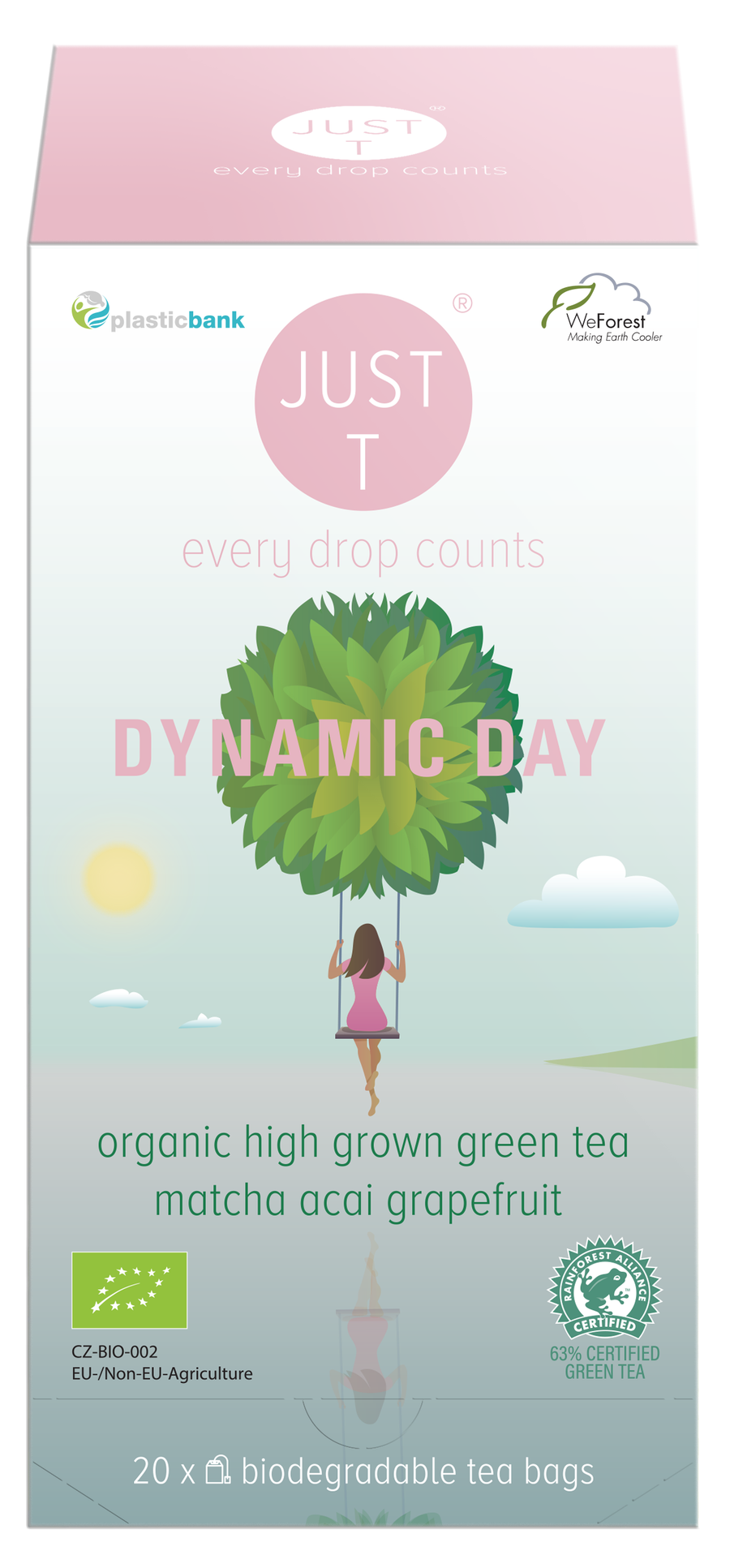 Just T Organic Dynamic Day Tea - 20 Bags