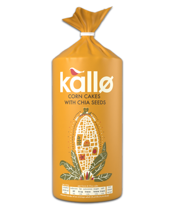 Kallo Corn Cakes with Chia Seeds 130g