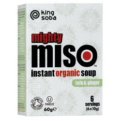 King Soba Tofu and Ginger Mighty Miso Soup 60g