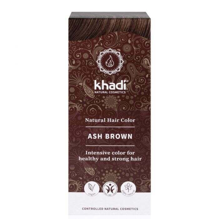 Khadi Natural Herbal Hair Colour Ash Brown 100g