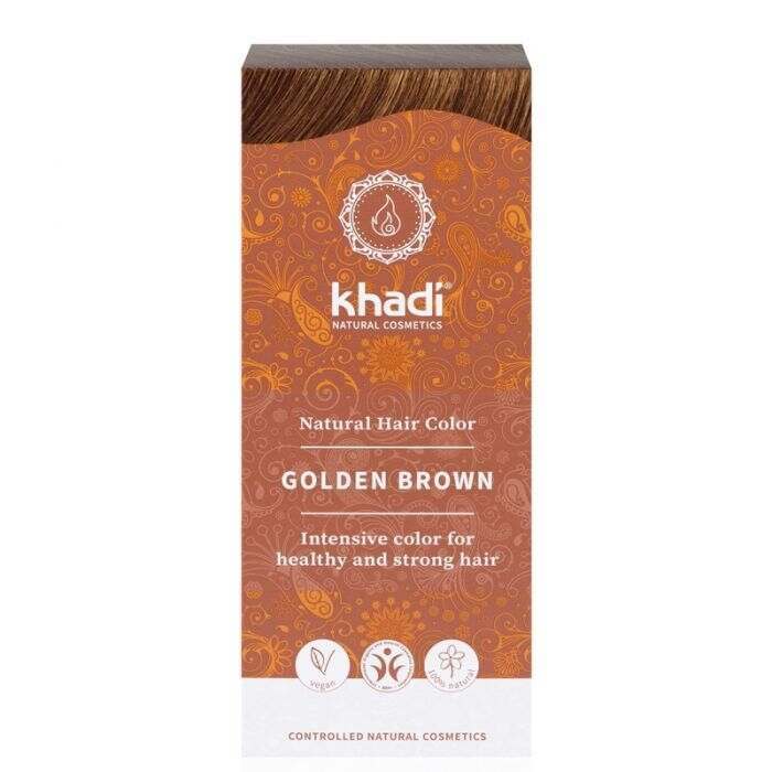 Khadi Natural Herbal Hair Colour Golden Brown 100g