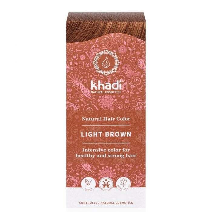 Khadi Natural Herbal Hair Colour Light Brown 100g