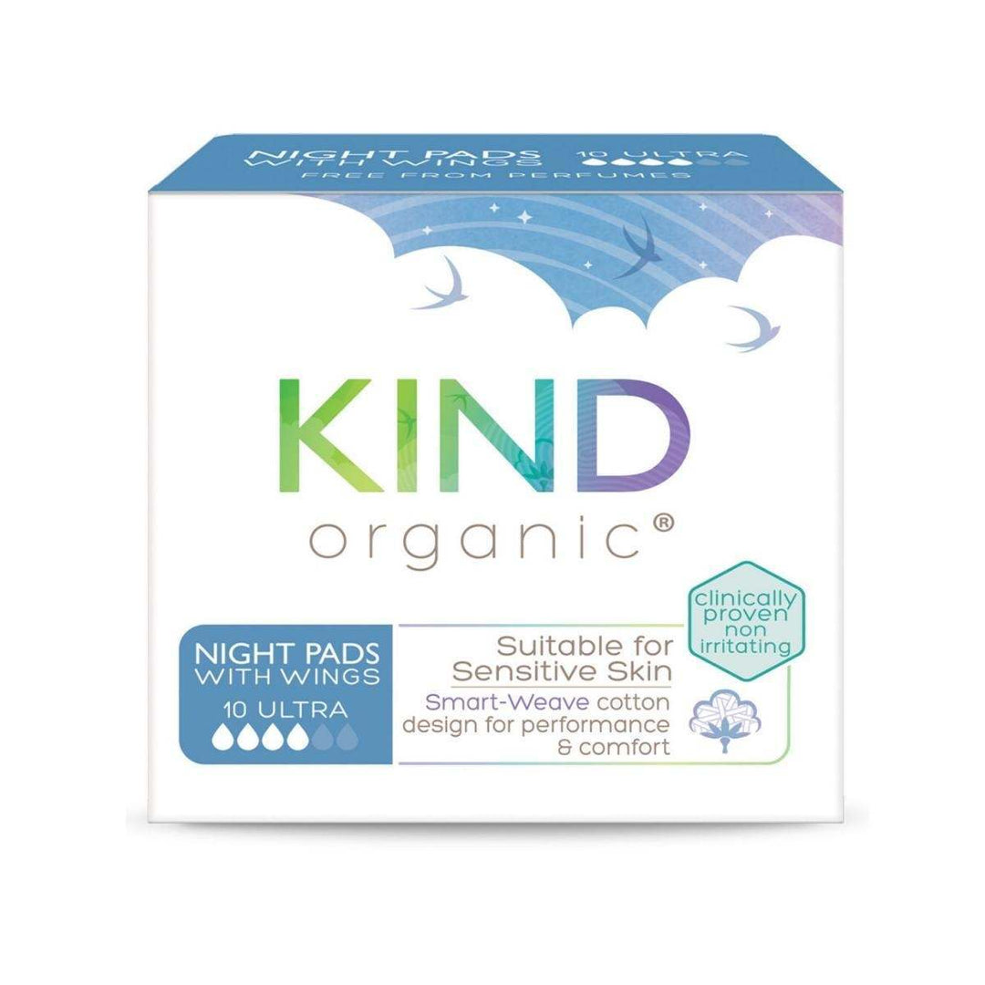 Kind Organic Night Pads with Wings 9s