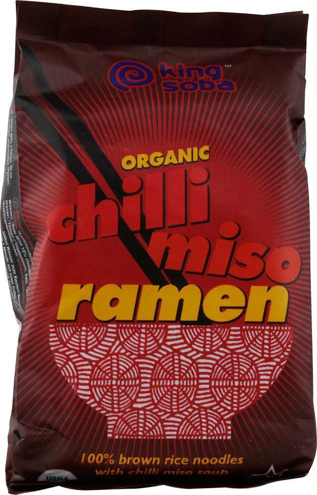 King Soba Organic Chilli Miso Ramen 80g