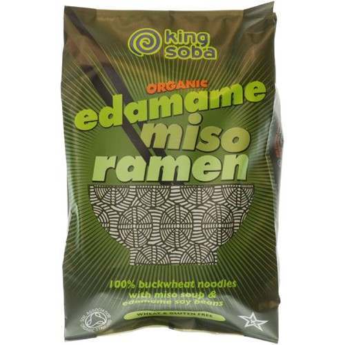 King Soba Organic Edamame Miso Ramen 80g